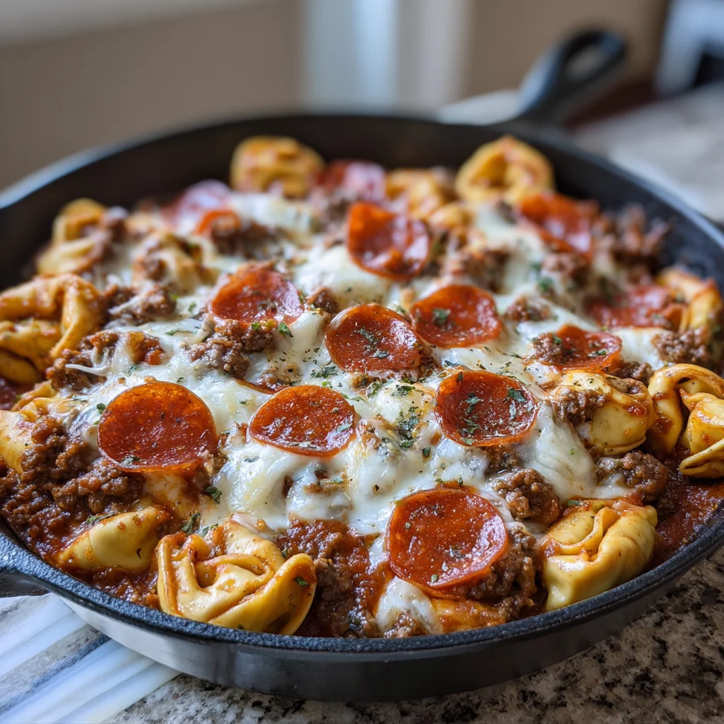 Pizza Tortellini Skillet – The Ultimate 30-Minute Comfort Food Mashup!