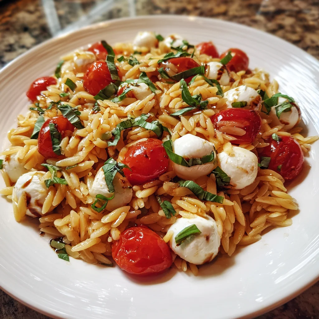Caprese Orzo Salad – Fresh, Zesty & Perfect for Summer!