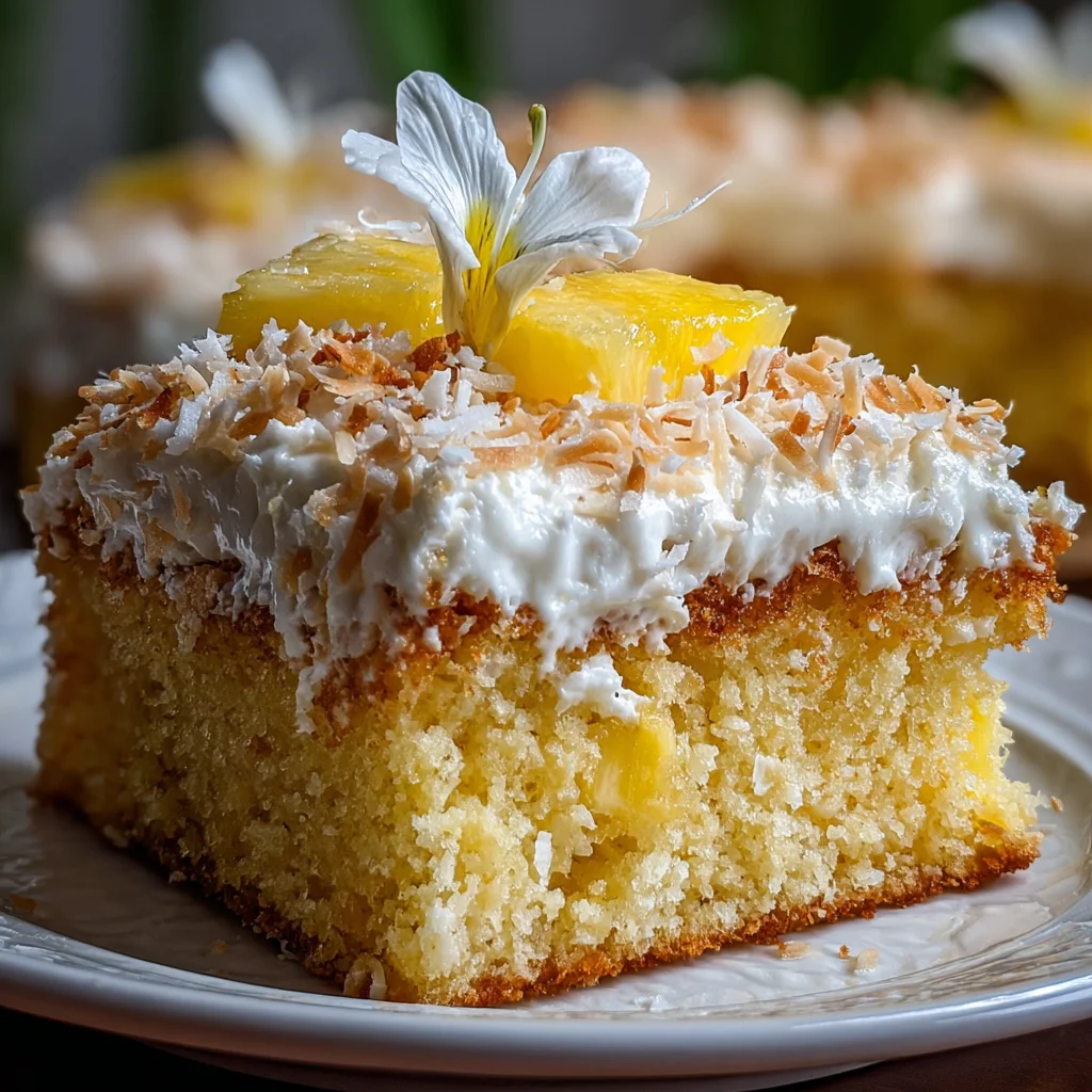 Pineapple and Coconut Cake – Taste the Tropics in Every Bite!