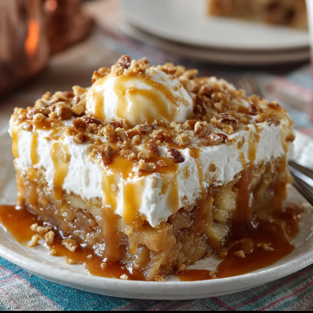 Caramel Apple Poke Cake – The Ultimate Fall Dessert!