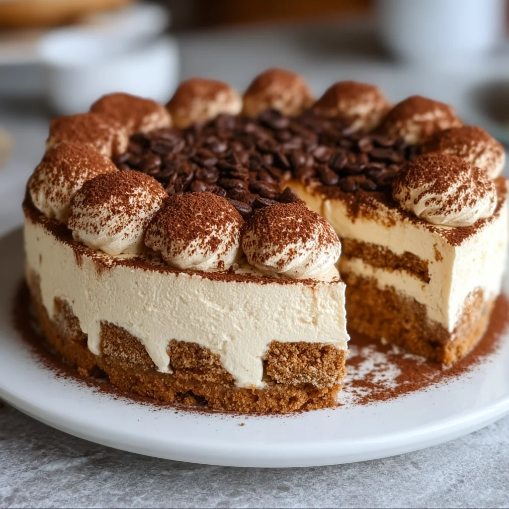 Tiramisu Cold Brew Coffee Cheesecake – Decadent, Caffeinated & No-Bake!