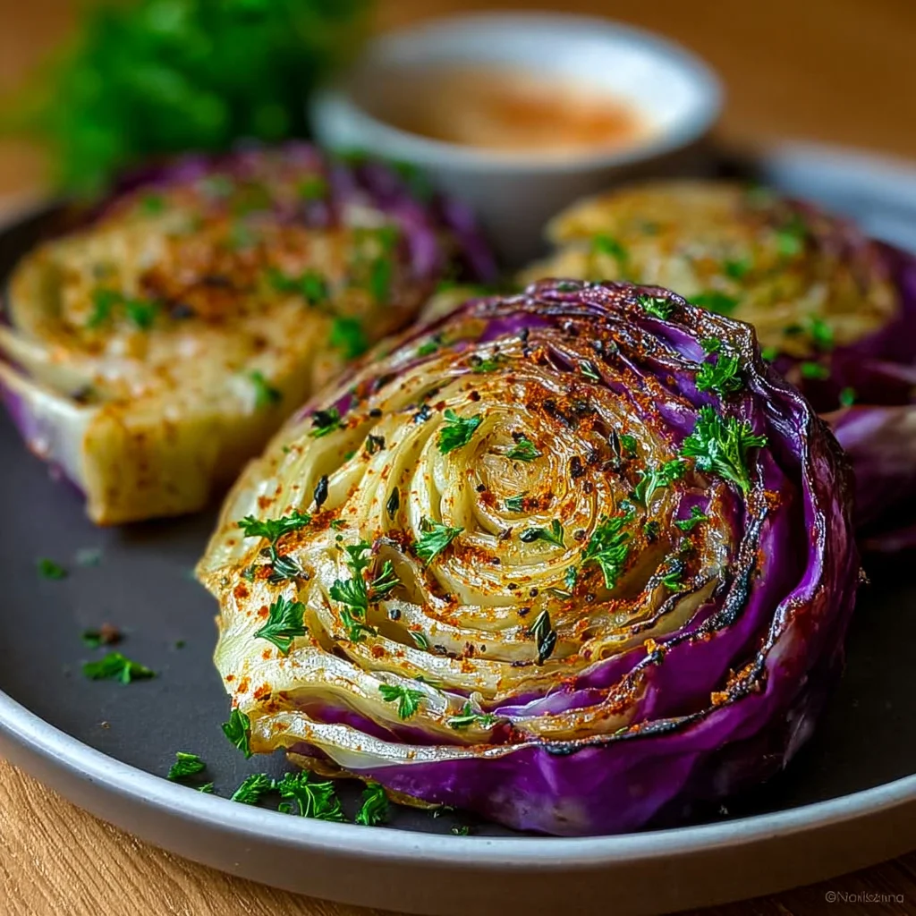 Oven Roasted Garlic Cabbage Steaks – Savory, Caramelized & Surprisingly Delicious!
