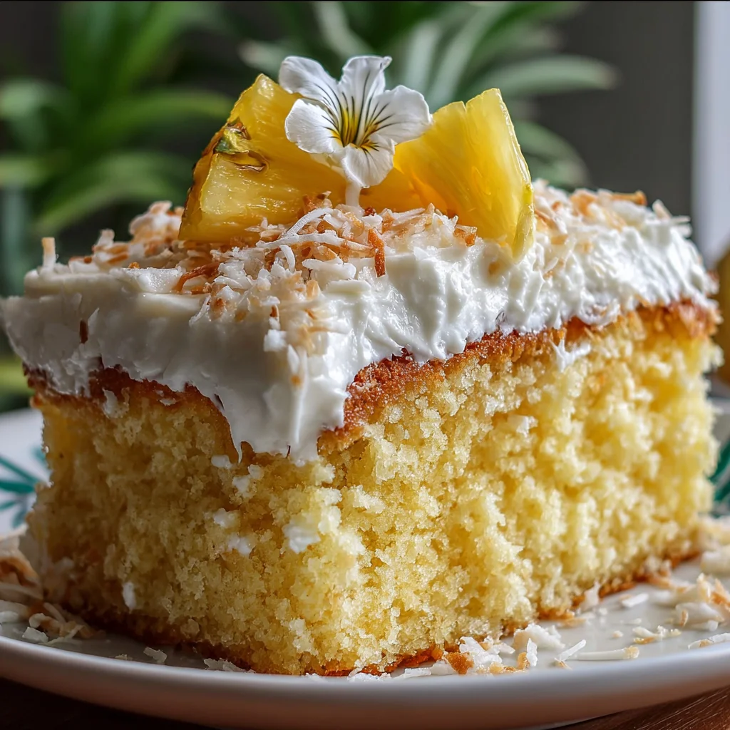 Pineapple and Coconut Cake – Taste the Tropics in Every Bite!