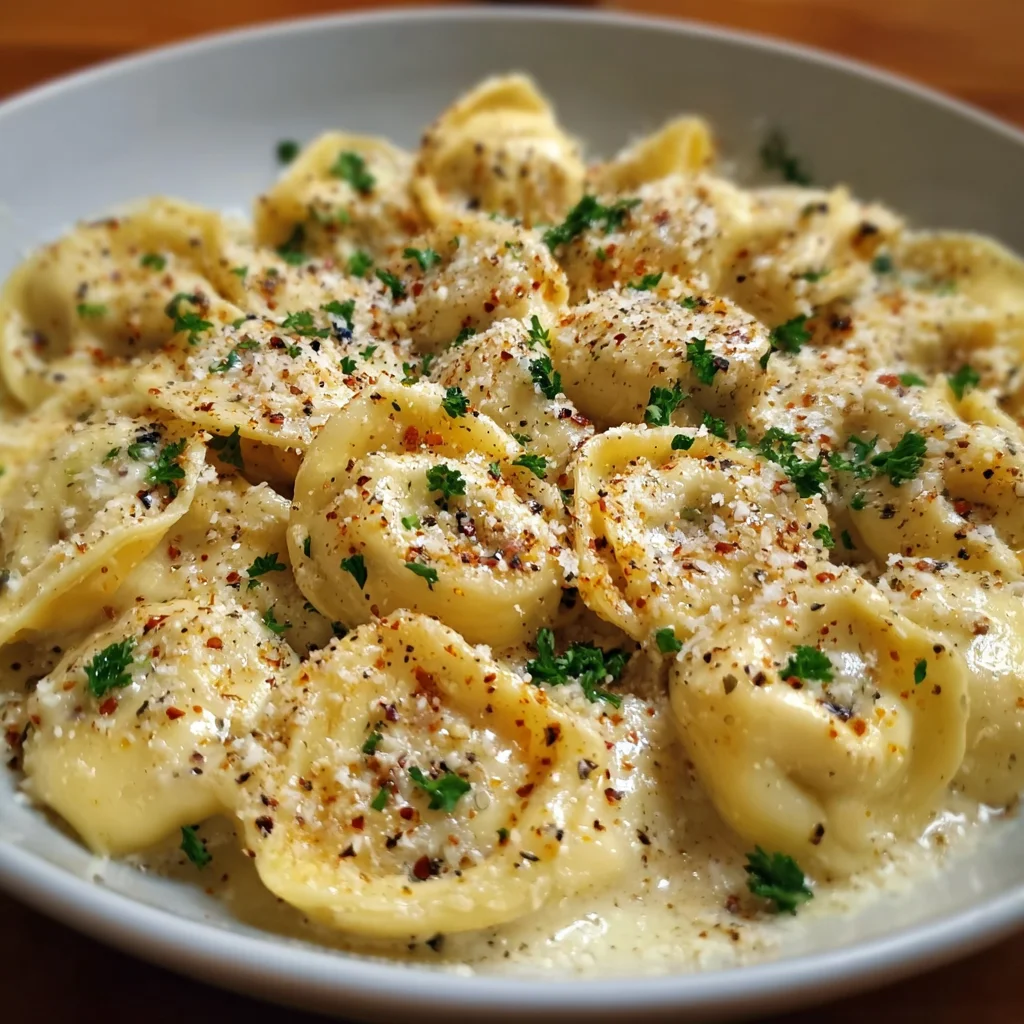 Creamy Garlic Butter Tortellini – Rich, Cheesy & Comfort in a Bowl!
