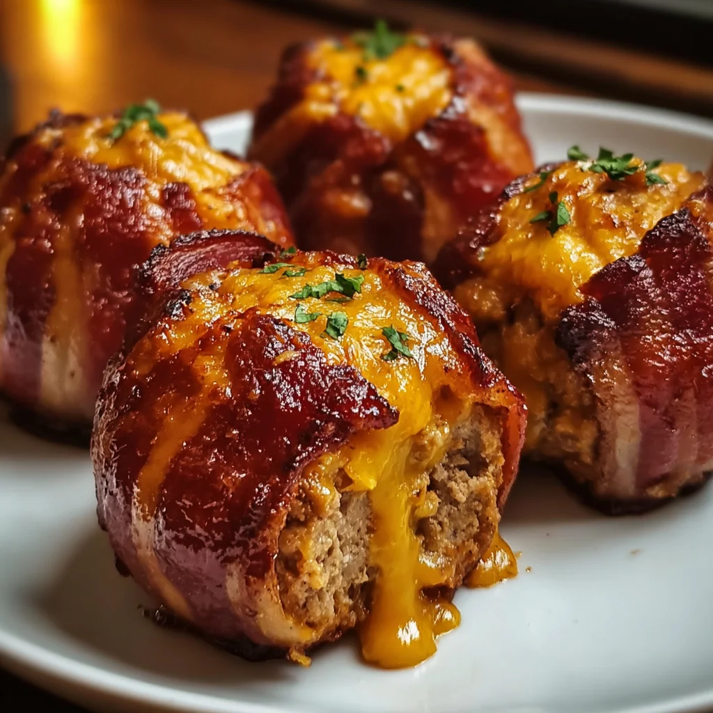 Cheddar Stuffed BBQ Bacon Bombs – Smoky, Cheesy & Irresistible!