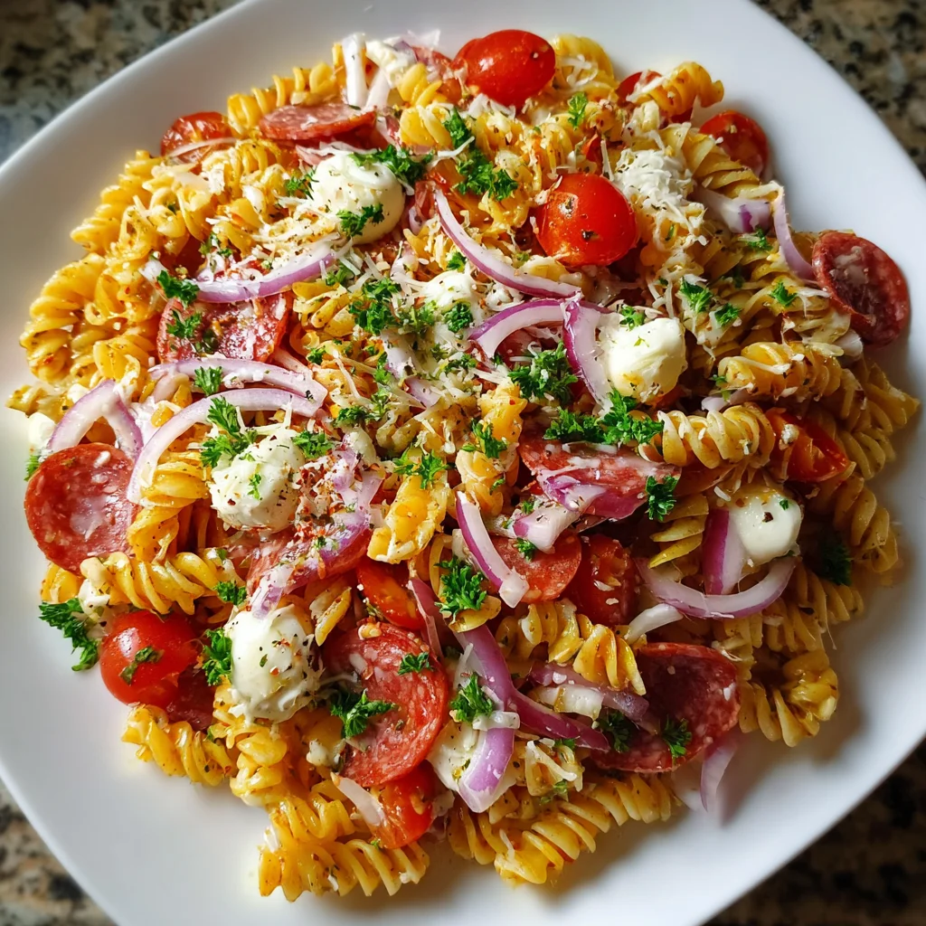 Zesty Italian Pasta Salad – Fresh, Flavorful & Perfectly Tangy!