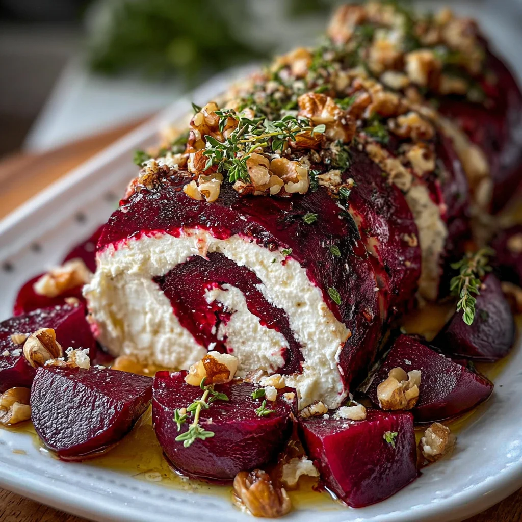 Roasted Beet Goat Cheese Log – A Vibrant, Elegant Appetizer in 30 Minutes!
