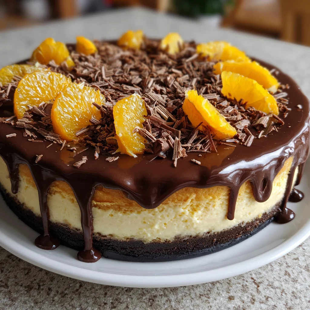 Chocolate Orange Cheesecake Indulge in a Rich Delight!