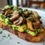 Avocado Garlicky Mushroom Toast – Creamy, Savory & So Satisfying!