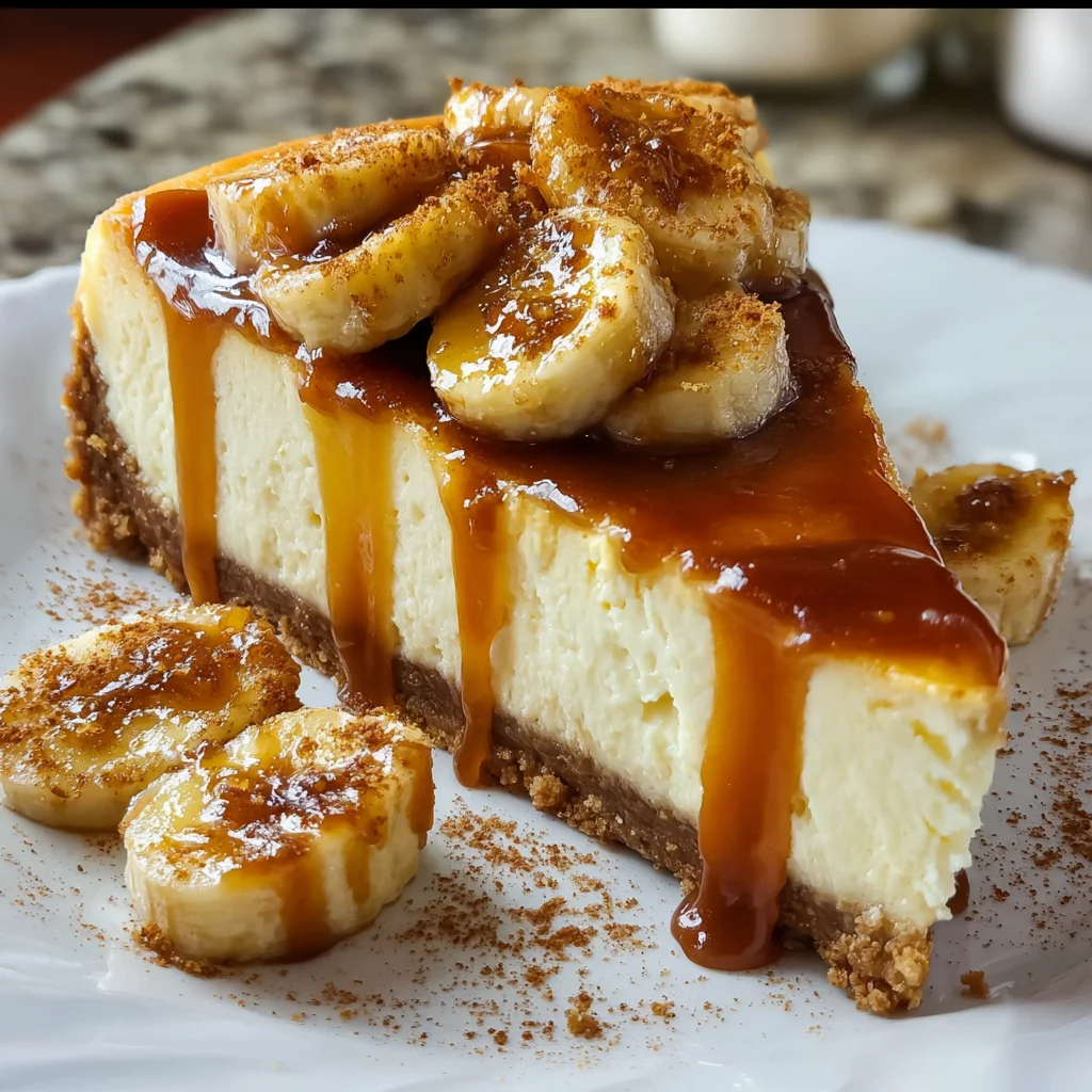 Bananas Foster Cheesecake – Decadent, Caramelized & Unforgettable!
