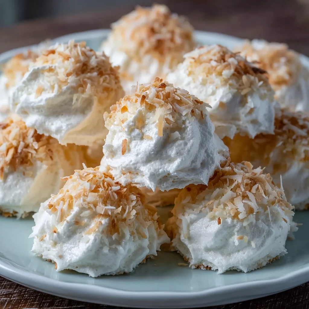 Easy Coconut Meringue Cookies – Light, Crispy & Delightfully Sweet!