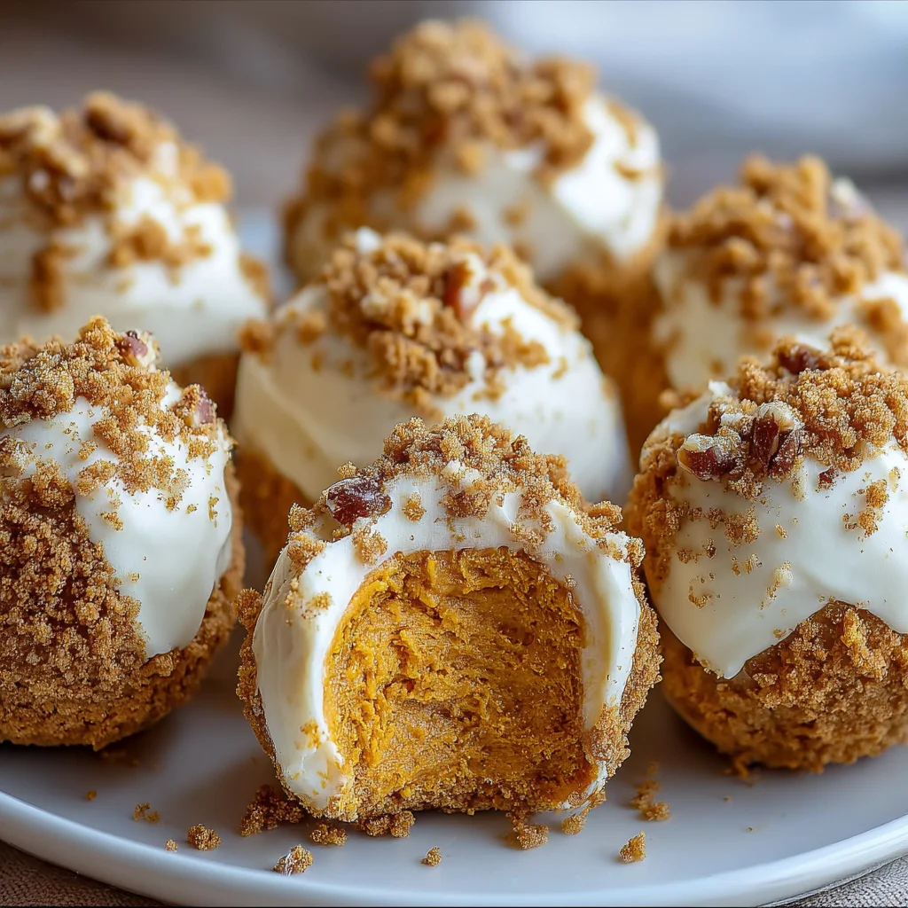 Easy No-Bake Pumpkin Cheesecake Balls – Creamy, Spiced & Perfect for Fall!