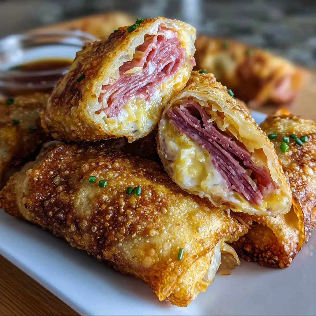 Reuben Egg Rolls – The Ultimate Crispy, Savory Twist on a Classic Sandwich!