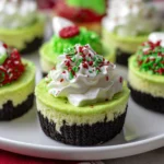 Grinch Mini Cheesecakes – The Adorable, Festive Treat Stealing Hearts This Holiday!