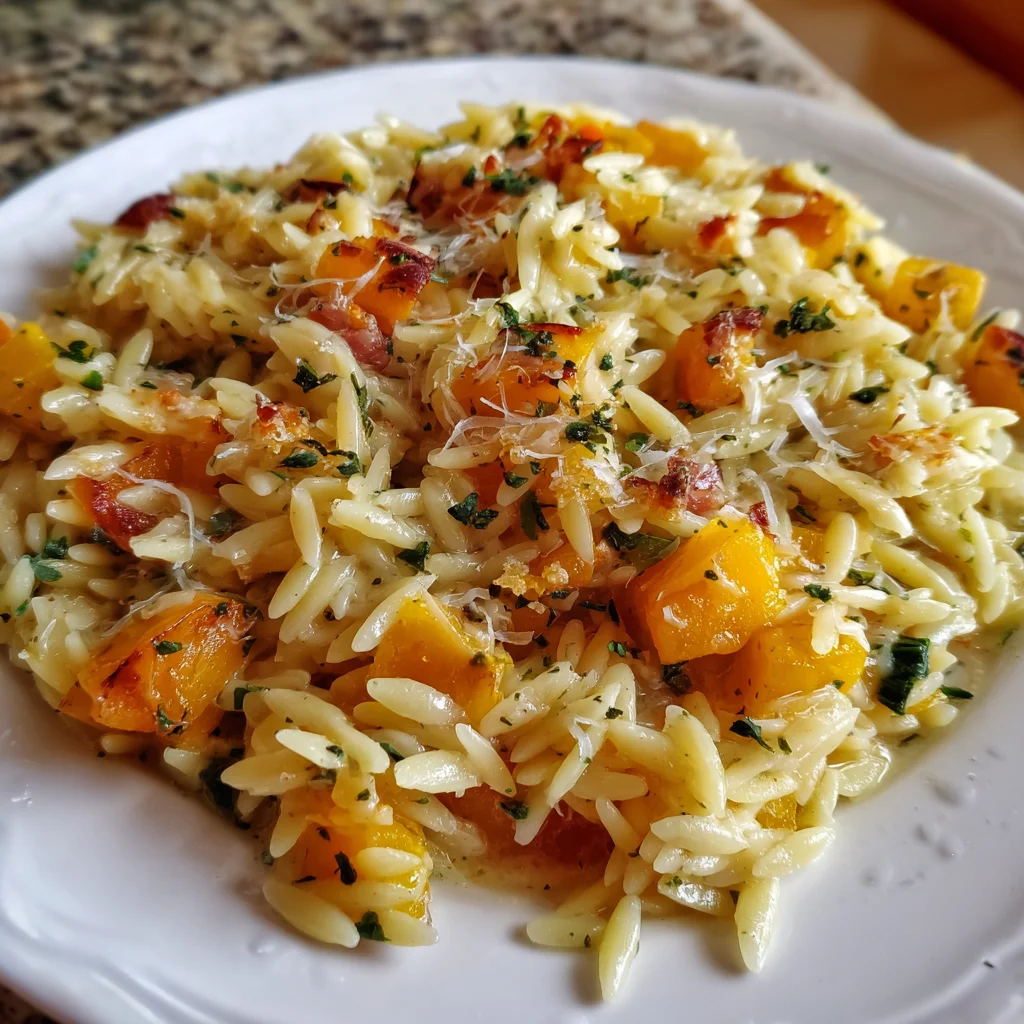 Creamy Butternut Squash Orzo that Delights Every Bite!