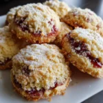 Buttery Raspberry Crumble Cookies – Soft, Jammy & Irresistible!