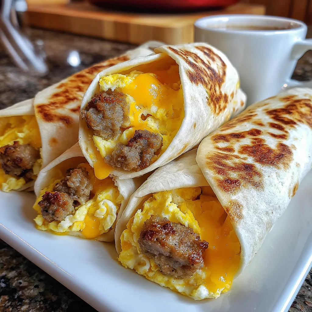 Make-Ahead Sausage Egg & Cheese Roll-Ups | Freezer-Friendly!
