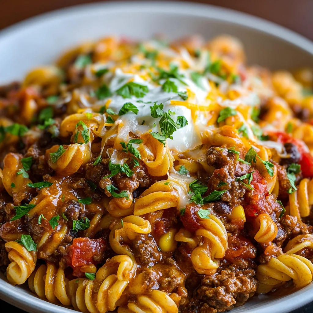 Easy Slow Cooker Taco Pasta – Set It, Forget It & Feast!