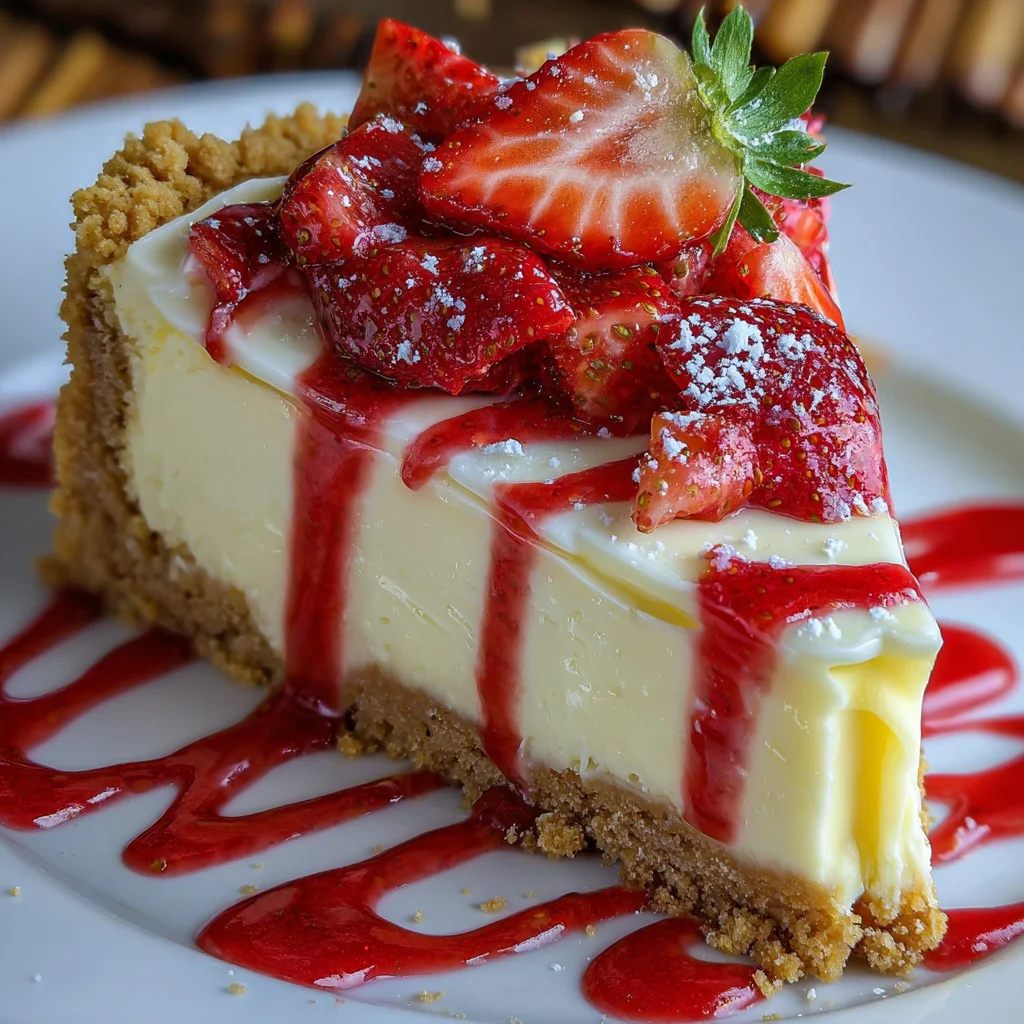 White Chocolate Strawberry Cheesecake – Creamy, Dreamy & Berry-Delicious!