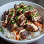 Korean BBQ Steak Rice Bowls – Savory, Spicy & Loaded with Flavor!