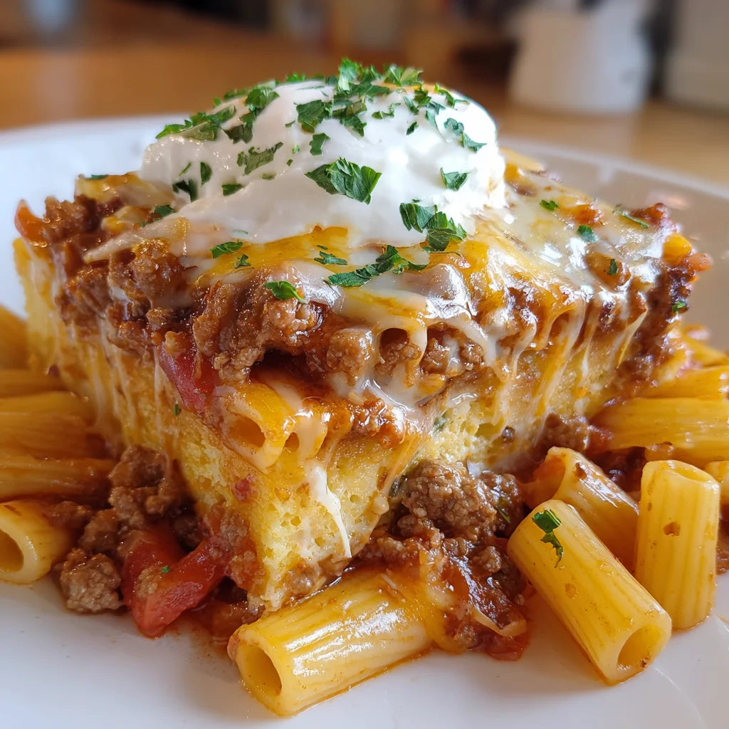 Honey Cornbread Pasta Bake – Sweet, Savory & Comfort in Every Bite!