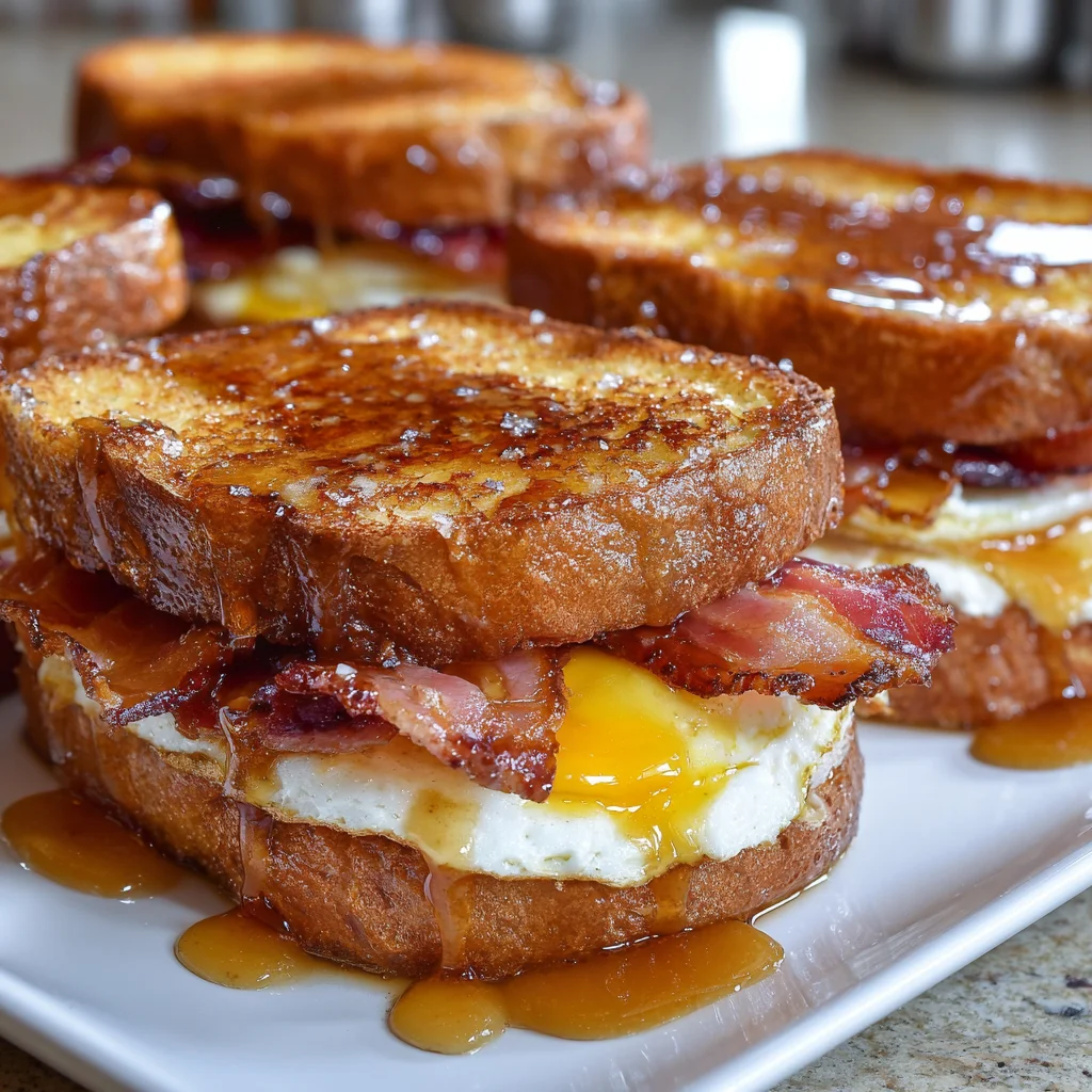 Bourbon Maple Bacon Stuffed Toast – Decadent Breakfast meets Dessert!