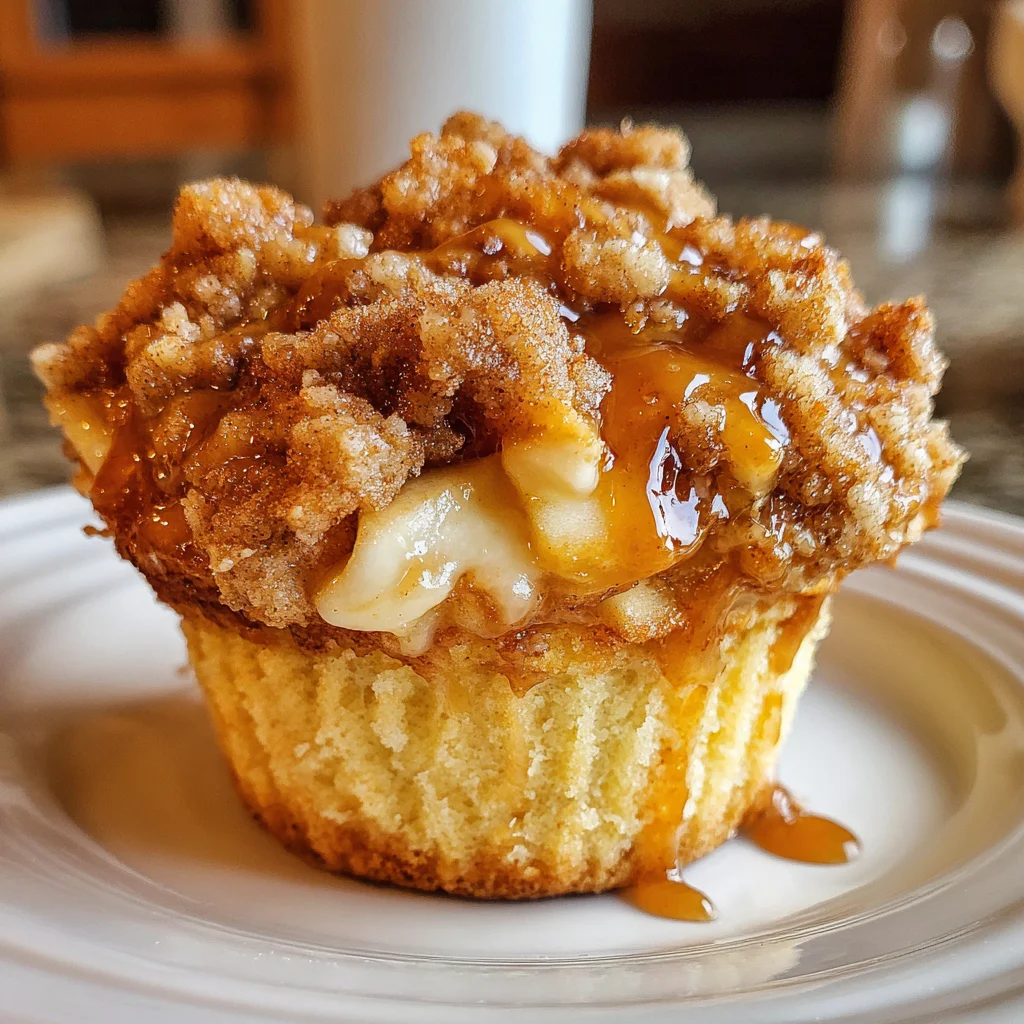 Apple Crisp Cheesecake Muffins – Creamy, Crunchy & Fall-Inspired!