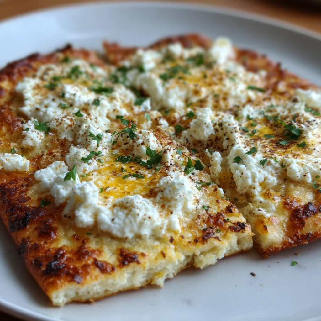 Cottage Cheese Flatbread – Soft, High-Protein & No Yeast!