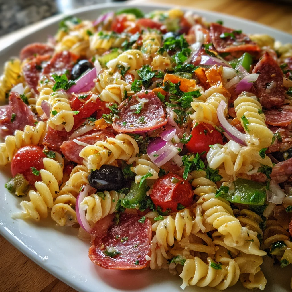 Zesty Italian Pasta Salad – Fresh, Flavorful & Perfectly Tangy!