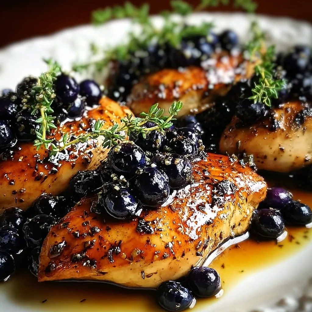 Best-Ever Blueberry Thyme Chicken – Sweet, Savory & Elegantly Unique!