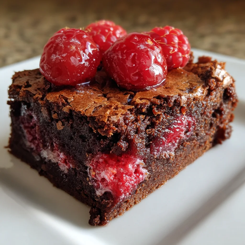 Raspberry Brownies – Fudgy, Decadent & Bursting with Berry Bliss!