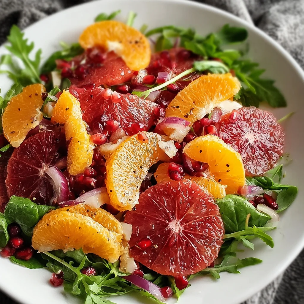 Winter Citrus Pomegranate Salad – A Burst of Sunshine on a Plate!