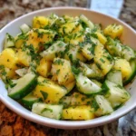 Pineapple Cucumber Lime Salad – Refreshing, Tropical & Crunchy!