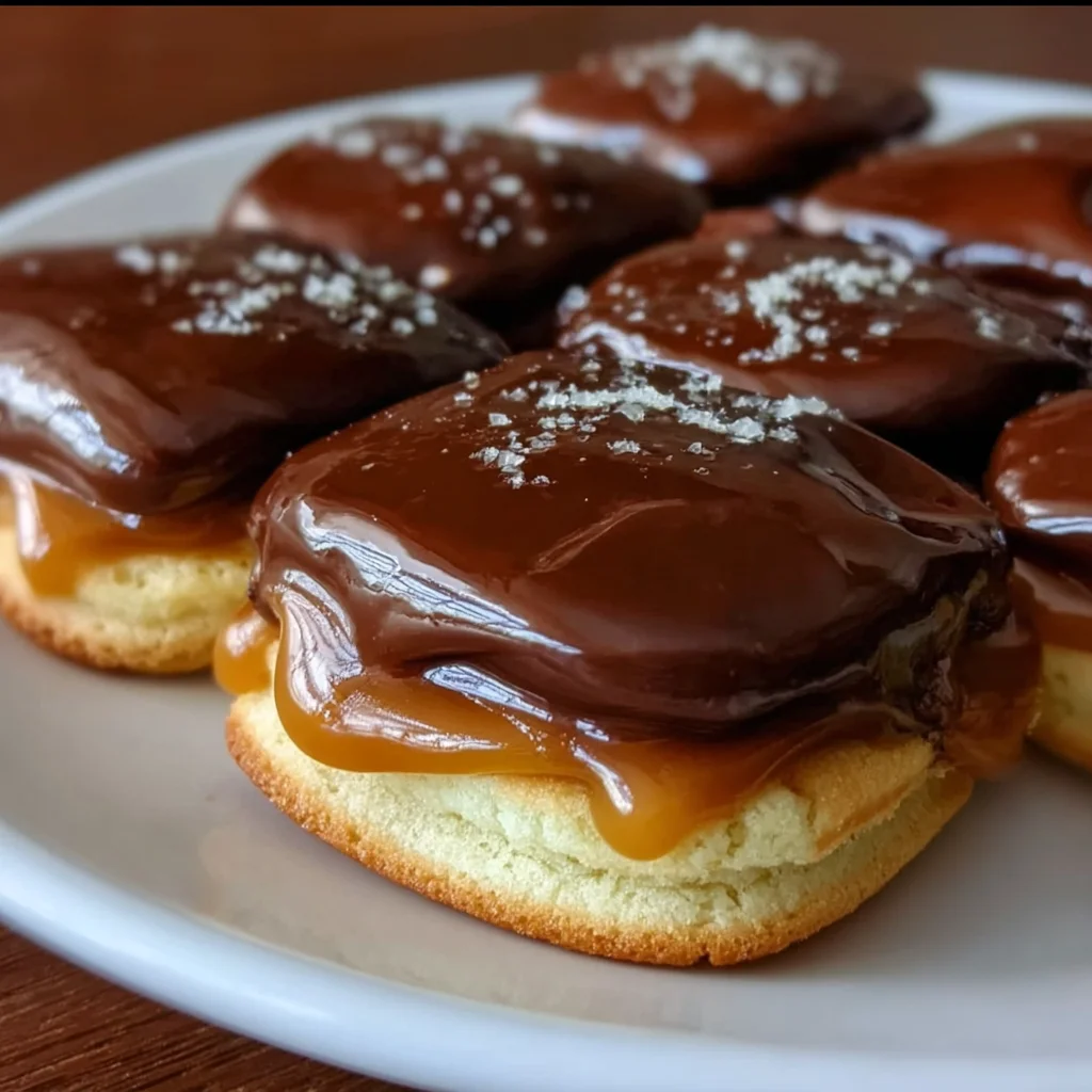 Chocolate Ganache & Caramel Sandwich Cookies – Decadent, Gooey & Pure Indulgence!
