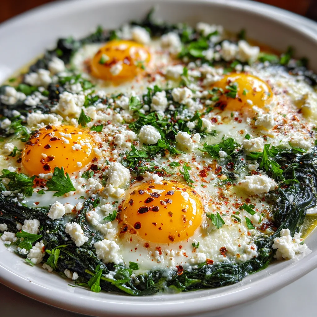 Baked Spinach with Egg – Healthy, Simple & So Satisfying!