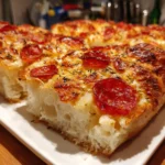 The Ultimate Cheesy Pepperoni Sourdough Pizza Bread