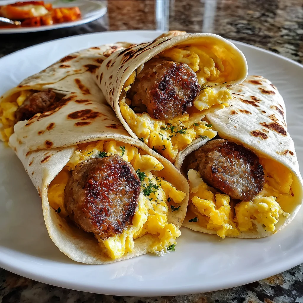 Make-Ahead Sausage Egg & Cheese Roll-Ups | Freezer-Friendly!