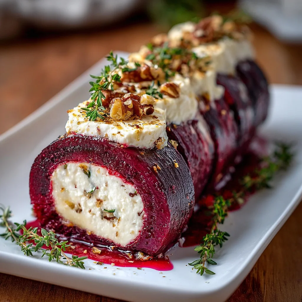 Roasted Beet Goat Cheese Log – A Vibrant, Elegant Appetizer in 30 Minutes!