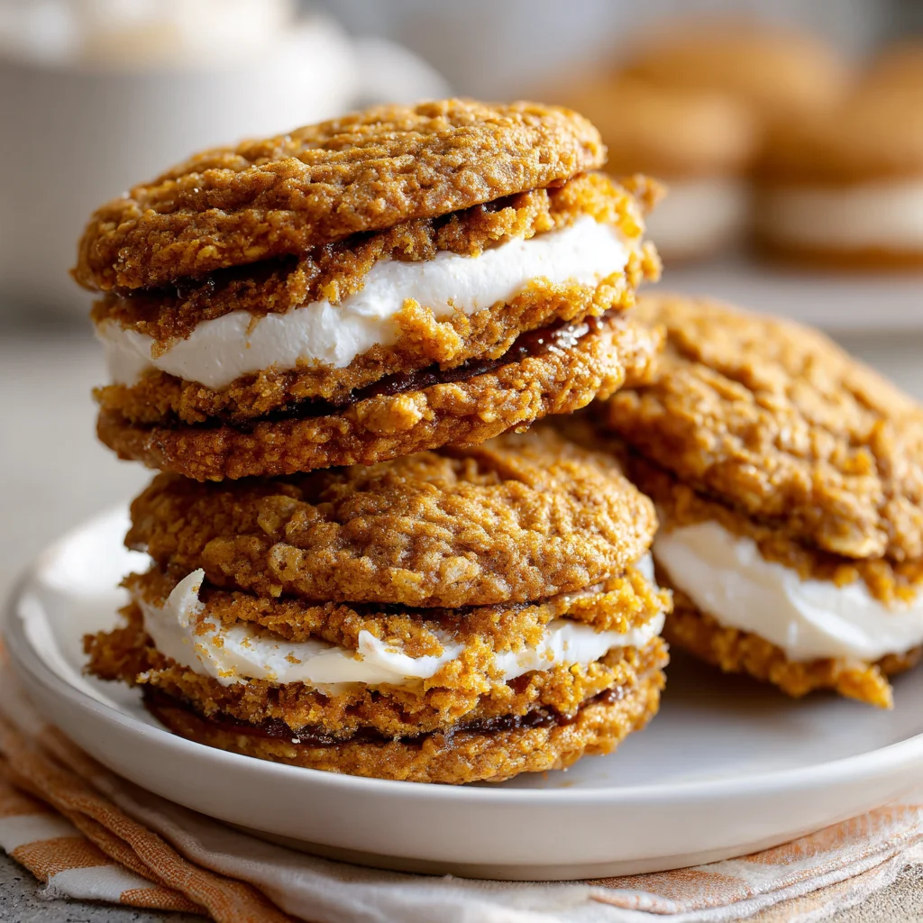 Pumpkin Oatmeal Cream Pies – Soft, Spiced & nostalgic!