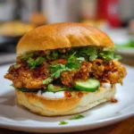 Thai Fried Chicken Sandwich – Crispy, Spicy & Packed with Flavor!