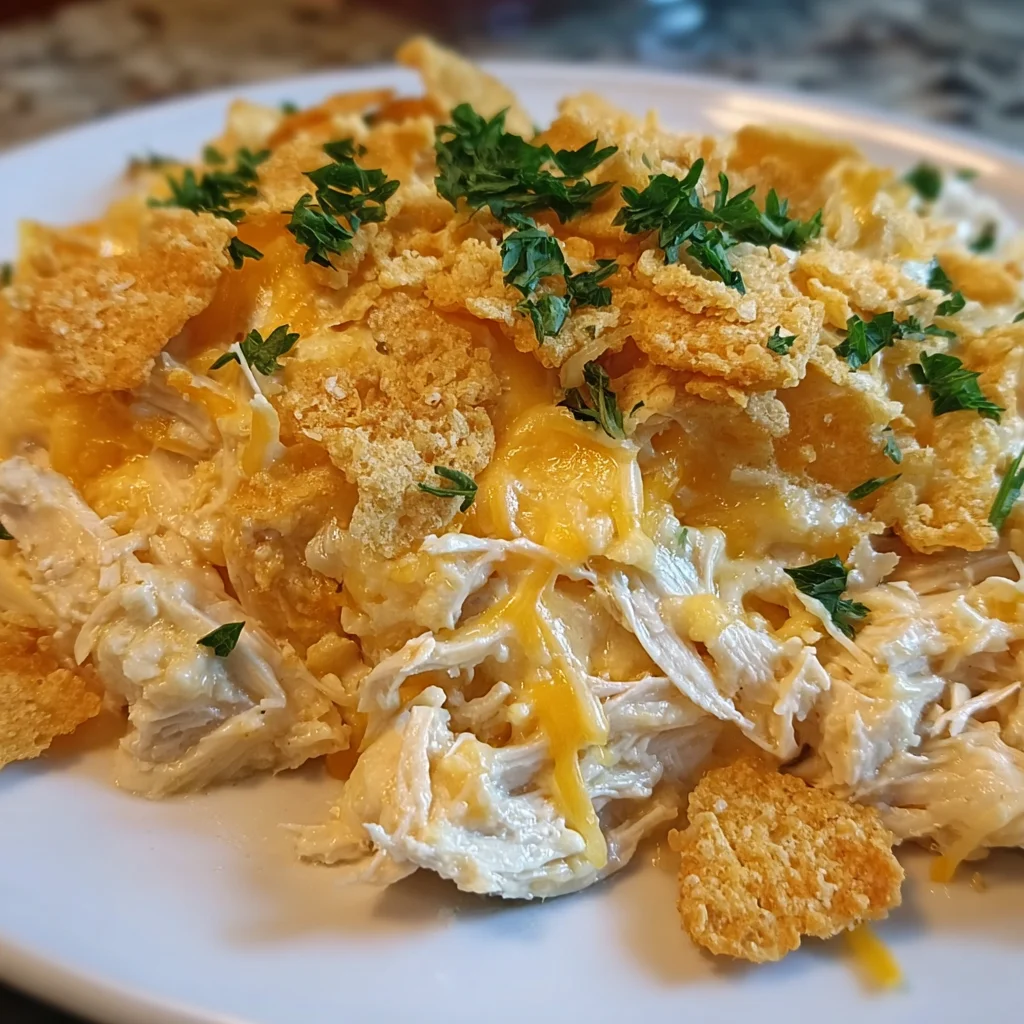 Ritz Cracker Chicken Casserole – Buttery, Crunchy & Comforting!