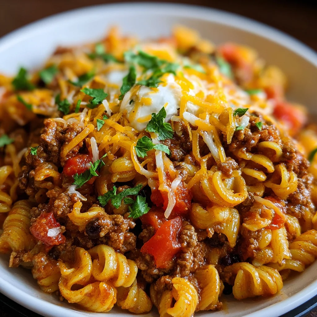 Easy Slow Cooker Taco Pasta – Set It, Forget It & Feast!
