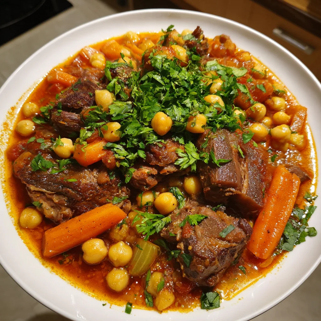 Lamb Stew with Chickpeas – Hearty, Spiced & Comfort in a Bowl!