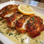 Creamy Pan-Fried Chicken – Juicy, Golden & Smothered in Rich Sauce!