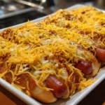 Chili Cheese Dog Bake Dinner – Cheesy, Comforting & Family-Friendly!