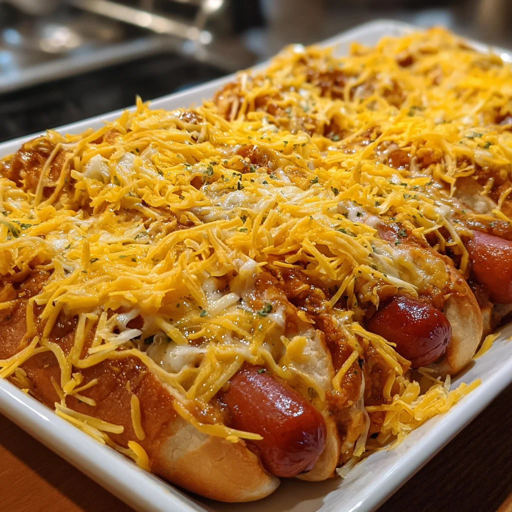 Chili Cheese Dog Bake Dinner – Cheesy, Comforting & Family-Friendly!