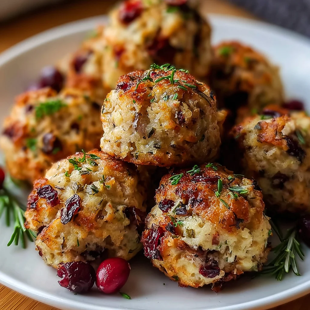 Cranberry & Turkey Stuffing Balls – Holiday Leftovers, Reimagined!