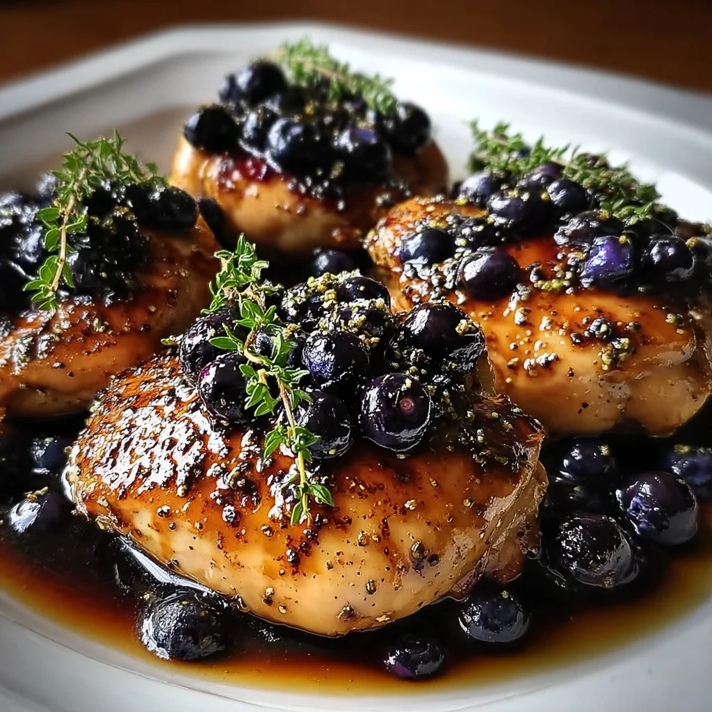 Best-Ever Blueberry Thyme Chicken – Sweet, Savory & Elegantly Unique!