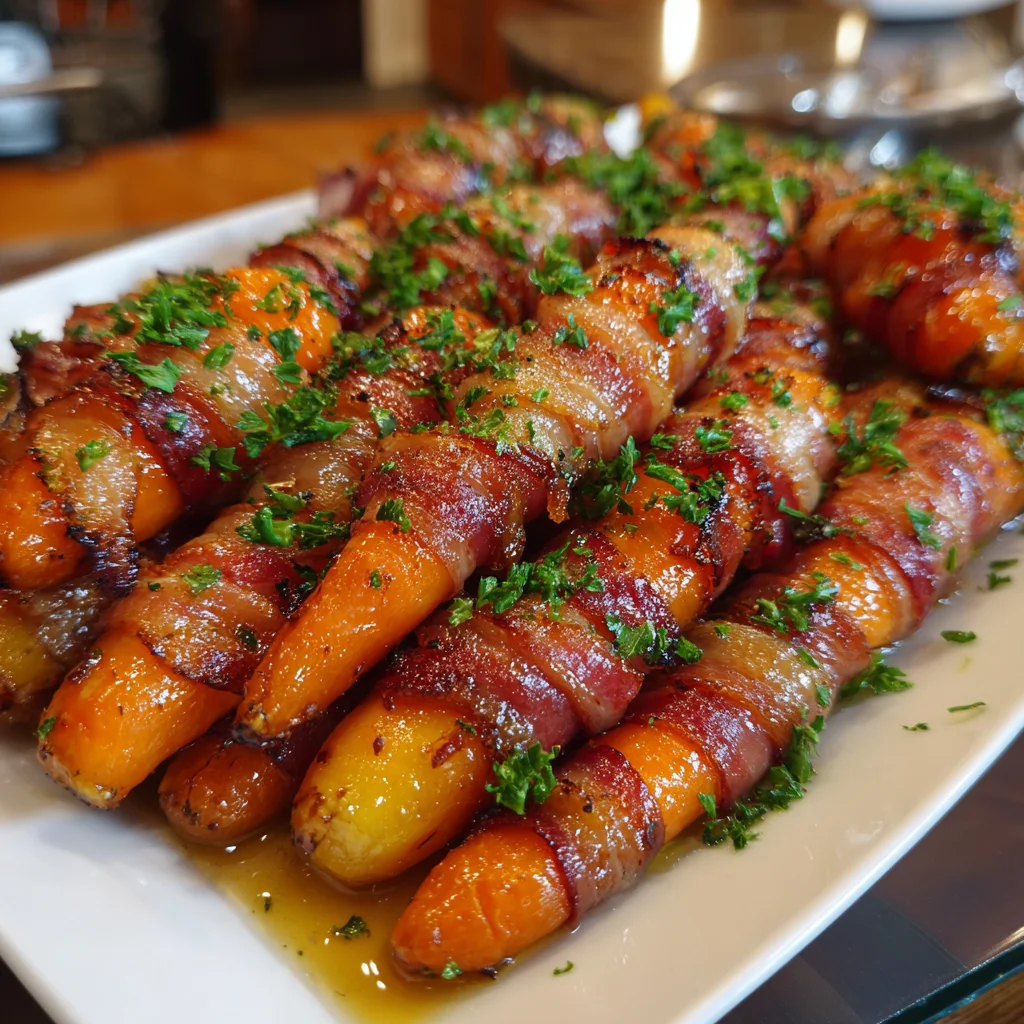 Maple Bacon Glazed Carrots – Sweet, Savory & Irresistible!