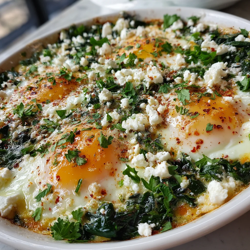 Baked Spinach with Egg – Healthy, Simple & So Satisfying!